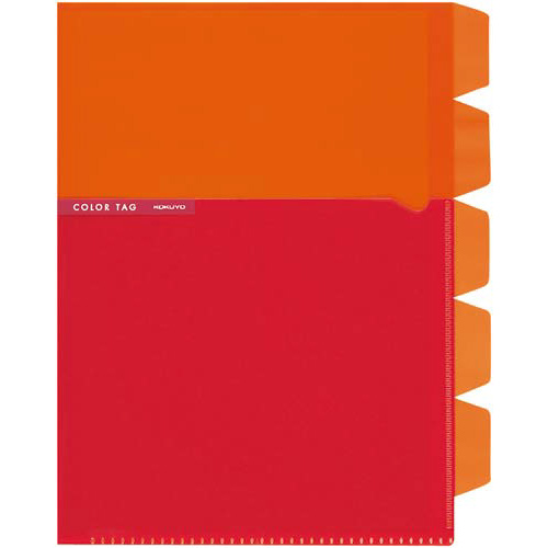 ５インデックスホルダーＡ５＜カラータグ＞オレンジ画像