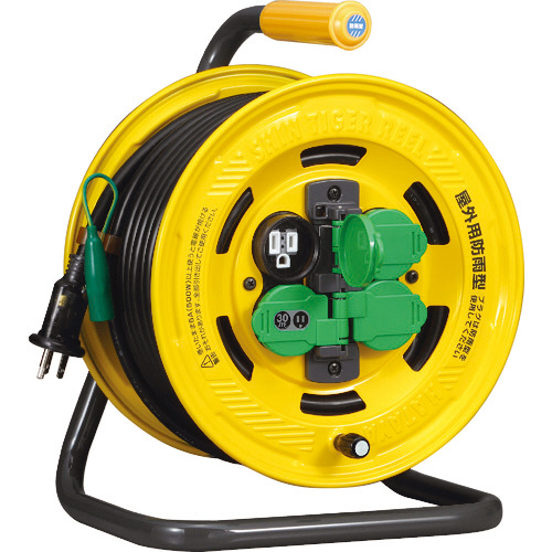 ｼﾝﾀｲｶﾞｰﾚｲﾝﾎﾞｰﾘｰﾙ 屋外用防雨型 漏電遮断器付 1台画像