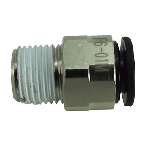 ﾀｯﾁｺﾈｸﾀｰﾌｧｲﾌﾞ ﾒｲﾙｺﾈｸﾀｰ 6mm･R1/8 1個画像