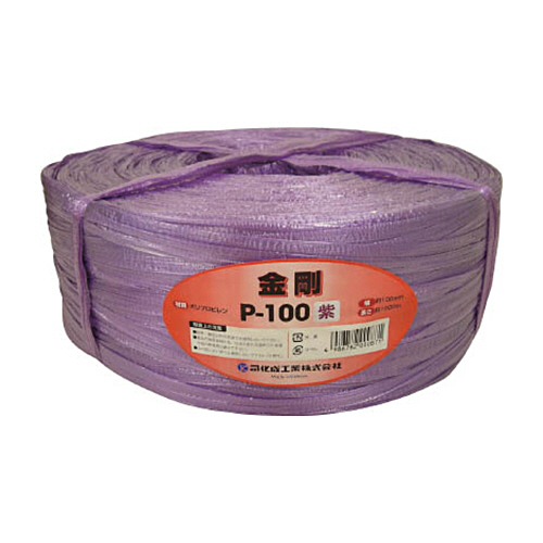 ﾂｶｻ 手結束用PP縄(ﾂｶｻﾃｰﾌﾟ) 紫 1巻画像