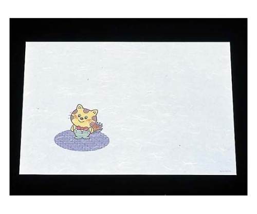 尺三 懐石まっと 抗菌遠赤和紙(100枚入)WO-02 ねこちゃん