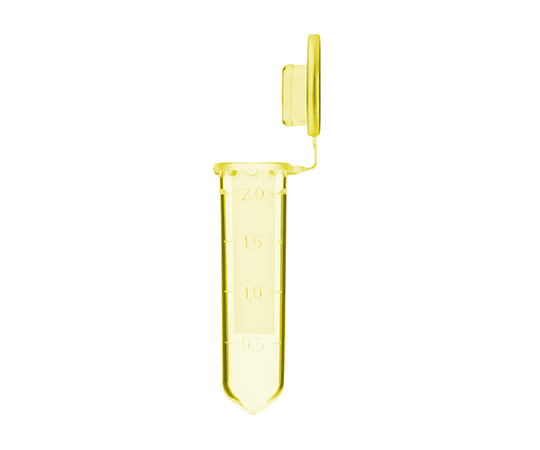 トレフ クリックキャップチューブ 2.0mL イエロー 1袋（500本入）画像