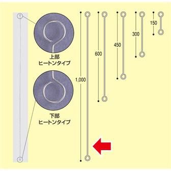 ヒートンロット棒（1000mm）画像
