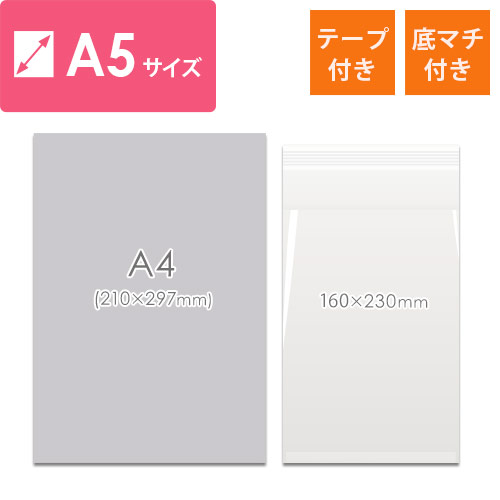 伸びる素材で破袋しにくいため、厚みや角がある商品などに最適