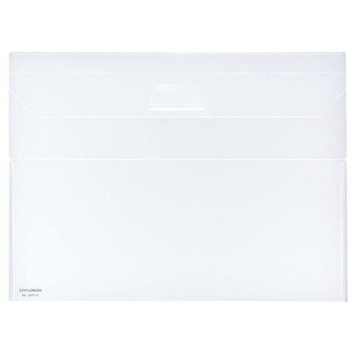 ｸﾘﾔｰﾎﾙﾀﾞｰ(ｷｬﾘｰ) A4 透明 ﾌﾀ付 ﾏﾁあり 1枚画像