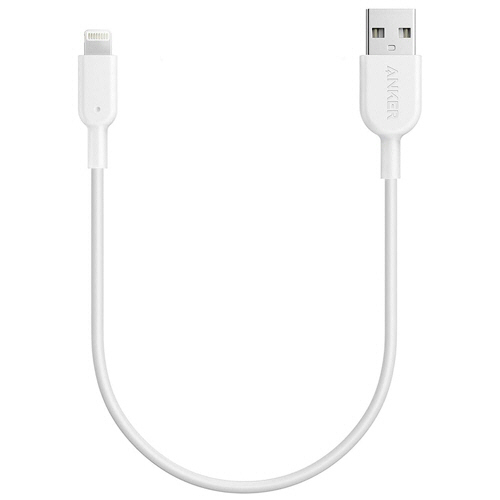 ANKER　PowerLine　II　ライトニングケーブル　0.3m　ホワイト　1本画像