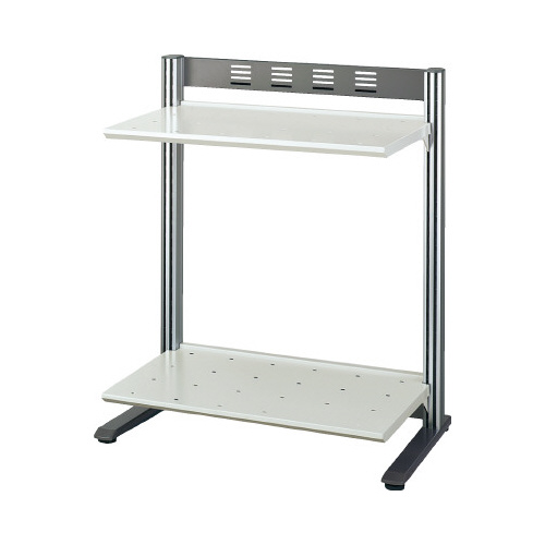 リスペースＦモニタシェルフ　２段幅５００Ｌグレー