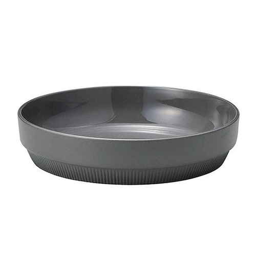 カレー＆パスタ皿 23cm ウィークエンドスタック Weekend Stack 皿 食器 洋食器 硬質陶器 グレー画像