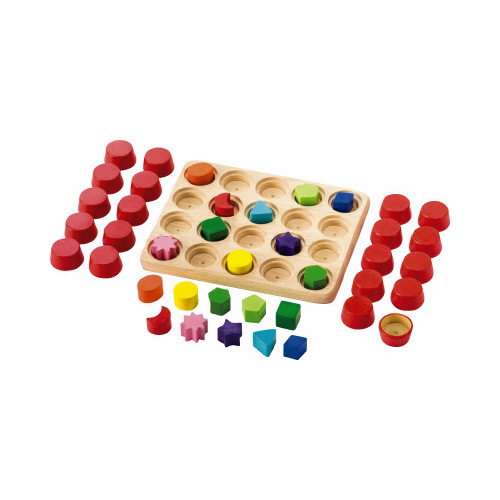 色と形合わせ遊びセット×４画像