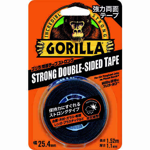 強力両面テープ　ゴリラ両面テープ　ストロング画像