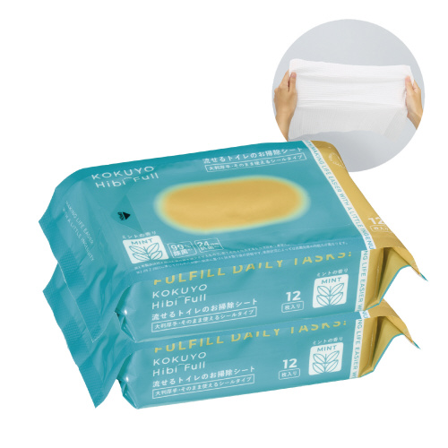 流せるトイレのお掃除シート大判厚手ミント２個入り画像