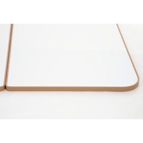 風呂ふた 組み合わせ 風呂フタ 組み合せ ECOウォーム neo U-12 70x120cm 実寸68x118cm 3枚割 ブラウン 重ねられた3枚の風呂ふたが横に広がる様子、ブラウンの質感が際立つ。