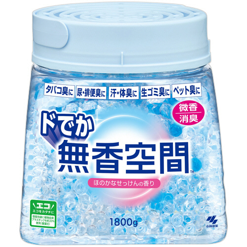 ﾄﾞでか無香空間 ほのかなせっけんの香り 本体 1800g 1個画像