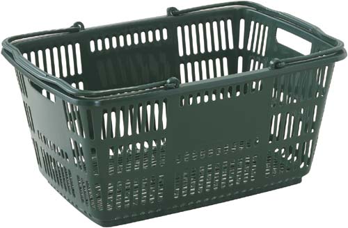 ショッピングバスケット３３Ｌ　Ｄグリーン　２５個入画像