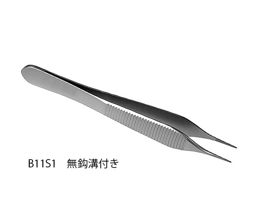 マイクロピンセット(マイクロ・アドソン)無鈎溝付き画像
