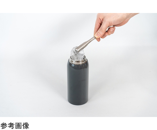 モテコSC栓 マグボトル 350mL GY グレーのボトルが安定して立っている様子、白い蓋が上に付いている。