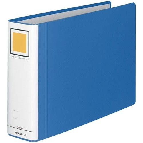 チューブエコツインＲ青Ａ４横背幅７５ｍｍ４－１１冊画像