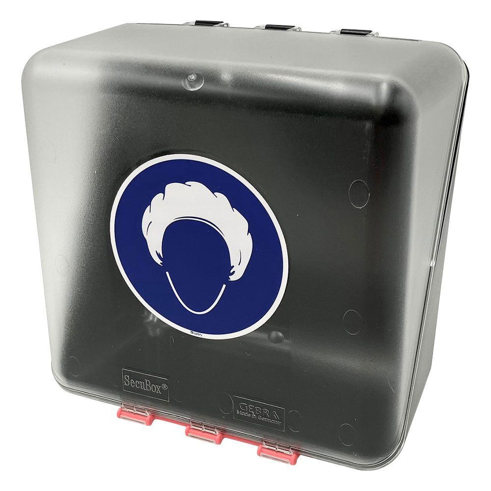 キャップ用安全保護用具保管ケース　クリア