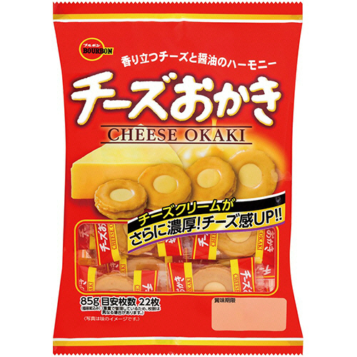 ﾁｰｽﾞおかき 1ｾｯﾄ(176枚:22枚×8ﾊﾟｯｸ)画像