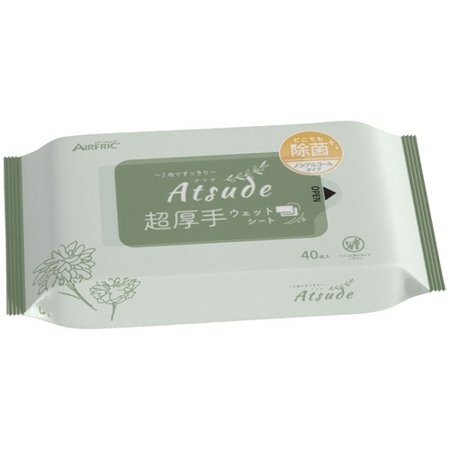 超厚手ウェットシート除菌ノンアルコールタイプ 1パック(40枚)画像