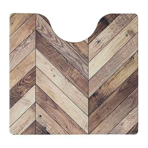 トイレ マット トイレマット 拭ける 撥水 PVCトイレマット ヘリング 55×60cm 抗菌画像