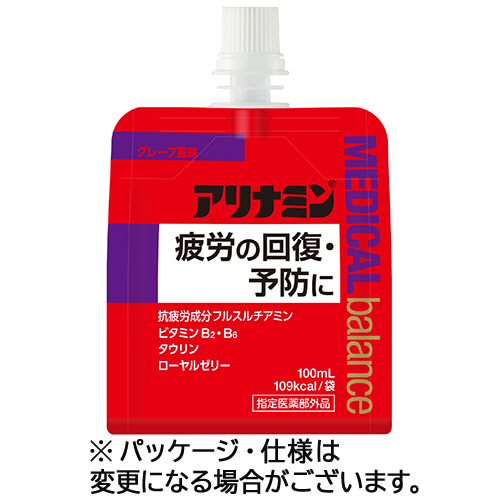 ｱﾘﾅﾐﾝ ﾒﾃﾞｨｶﾙﾊﾞﾗﾝｽ ｸﾞﾚｰﾌﾟ風味 100mL ﾊﾟｳﾁ 1ｾｯﾄ(36ﾊﾟｯｸ)画像