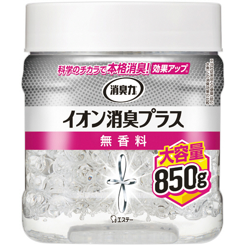 消臭力 ｸﾘｱﾋﾞｰｽﾞ ｲｵﾝ消臭ﾌﾟﾗｽ 無香料 大容量本体 850g 1個画像