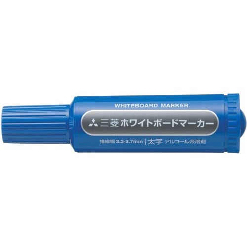 ホワイトボードマーカー　太字丸芯　青　10本