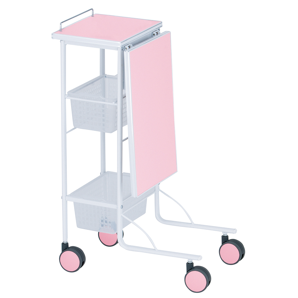 カウンターテーブルワゴン ピンク画像