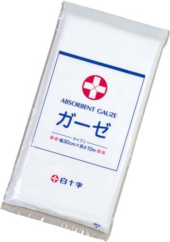 白十字　ガーゼ　３０ｃｍ×１０ｍ画像