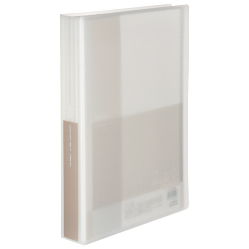 ｸﾘﾔｰﾌﾞｯｸ(Glassele) 固定式 A4ﾀﾃ 100ﾎﾟｹｯﾄ 背幅51mm ｵﾌﾎﾜｲﾄ 1冊画像