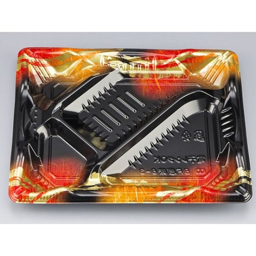 シーピー化成 弁当容器 BF恵味8-3 天舞赤 本体(N)画像