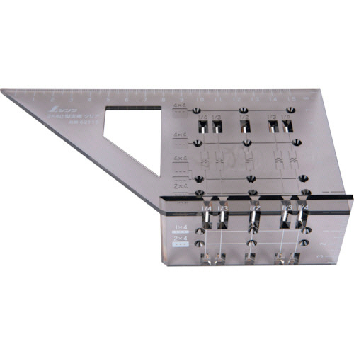 2×4止型定規 ｸﾘｱ 1個