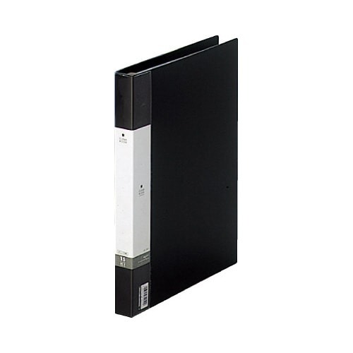 クリヤーブック交換式　黒　Ａ４縦背幅２５ｍｍ１０冊画像