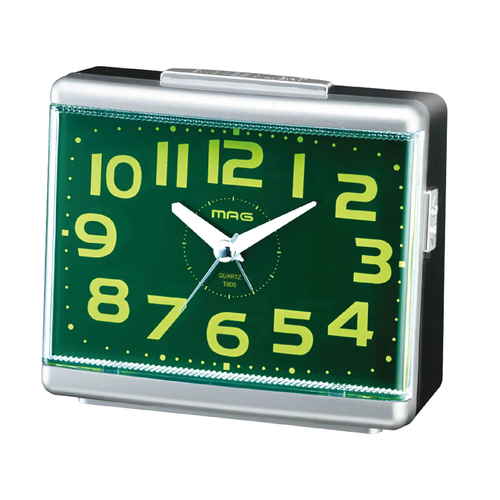 目覚まし時計 連続秒針 静音 ライト付き