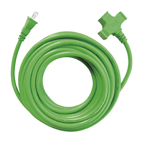 ｽﾀｰﾗｲﾄ 3個口超ｿﾌﾄ延長ｺｰﾄﾞ ｸﾞﾘｰﾝ 1本画像