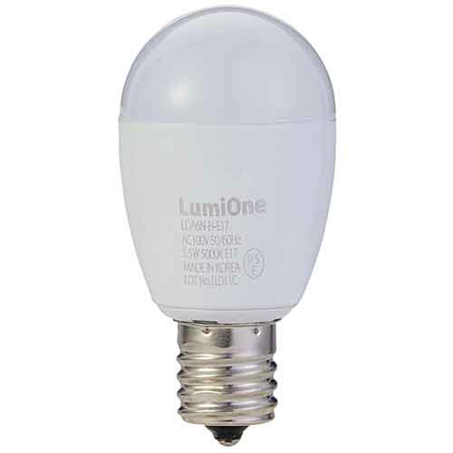 LED電球 ﾐﾆｸﾘﾌﾟﾄﾝ形 E17口金 5.5W 5000K 昼白色 1個