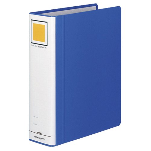 ﾁｭｰﾌﾞﾌｧｲﾙ(ｴｺﾂｲﾝR) B5ﾀﾃ 600枚収容 60mmとじ 背幅75mm 青 1ｾｯﾄ(10冊)画像