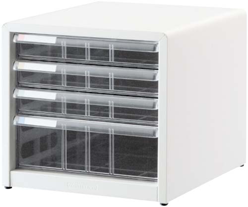 アバンテＶ２レターケース浅３段深１段ホワイト×３画像