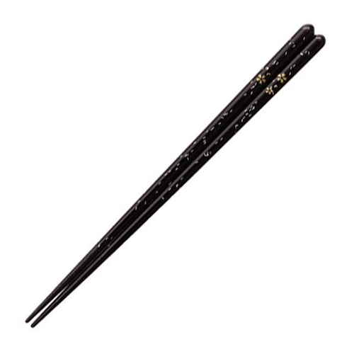 箸 23cm 桜蛍食洗機対応 木製 黒画像