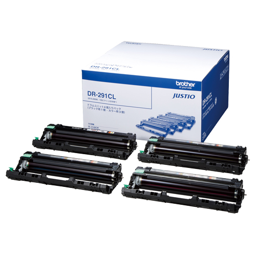 ﾄﾞﾗﾑﾕﾆｯﾄ ﾌﾞﾗｯｸ用1個･ｶﾗｰ用3個 DR-291CL 1箱(4個)画像