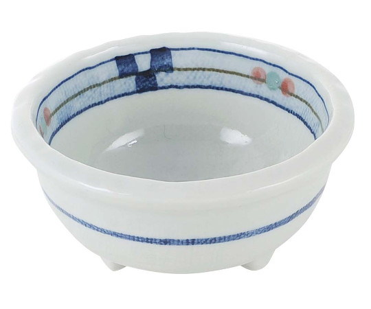 和食器コレクション　キューヴ　三ッ足鉢　3.8寸画像