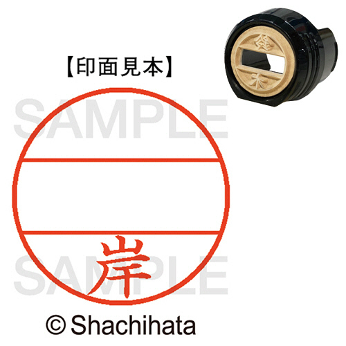 ﾃﾞｰﾀｰﾈｰﾑEX12号 ﾏｽﾀｰ部(印面) 既製 岸 1個画像