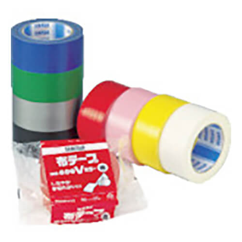 商品の識別・分類に便利なカラータイプの布テープ