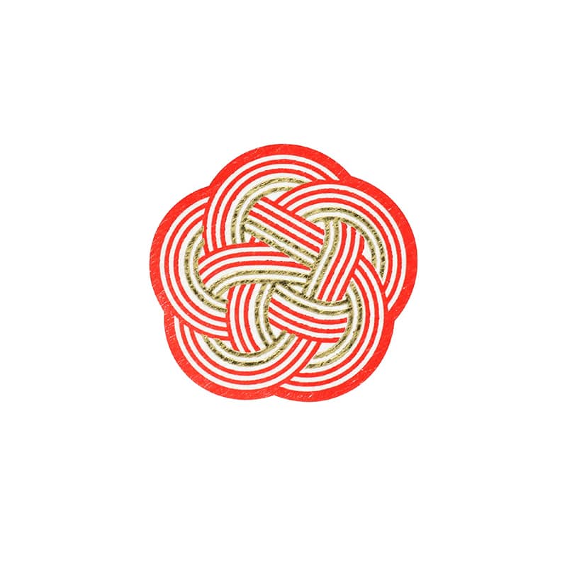 ギフトシール　梅結び　金　３２片画像