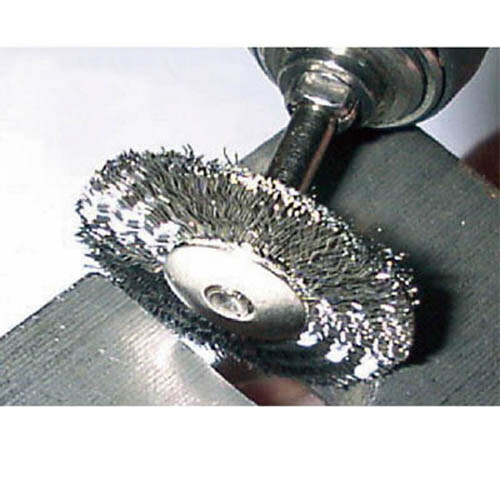 平型ﾌﾞﾗｼ(軸径3mm､外径φ20mm) ｽﾃﾝﾚｽ 1本