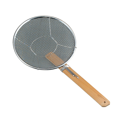 18-8 普及ﾀｲﾌﾟ 竹柄そばあげ 横型 24cm 1本