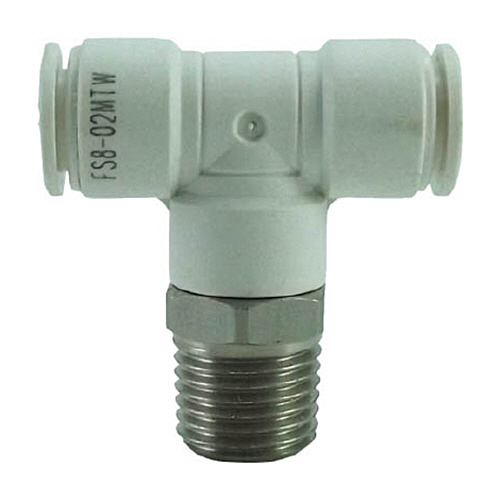 ﾀｯﾁｺﾈｸﾀｰﾌｧｲﾌﾞ ﾒｲﾙﾌﾞﾗﾝﾁﾃｨ(ﾎﾞﾜｲﾄﾎﾞﾃﾞｨｰ)8mm･R1/4 1個画像