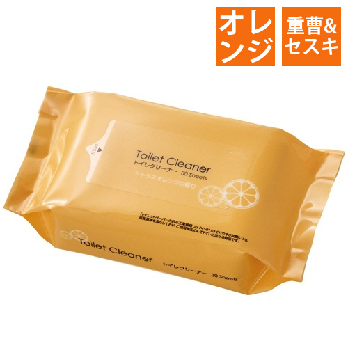 トイレクリーナー　重曹&セスキ　シトラスオレンジの香り　1パック(30枚)画像