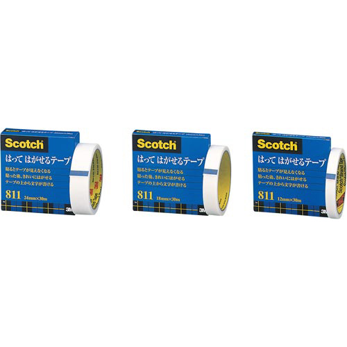スコッチ　はってはがせるテープ　大巻　２４ｍｍ画像